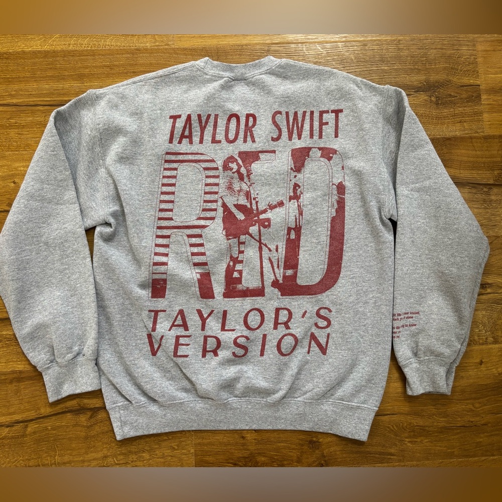 Taylor Swift Loving Him Was Red Crewneck
